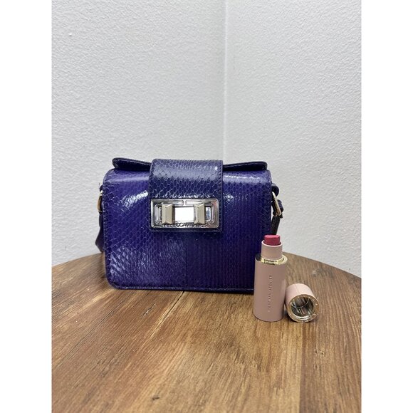 Rebecca Minkoff - Embossed Leather Shoulder Bag - Purple - Picture 1 of 9